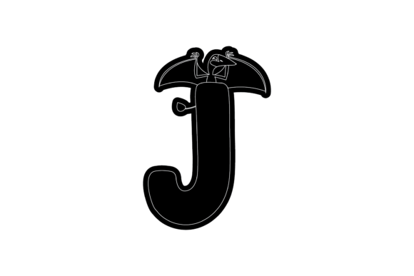 Download Dinosaur Alphabet Graphic Black Style - Black Collection