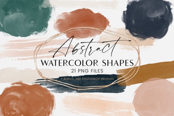Download Abstract Watercolor Shapes Forms Brushes - Abstract watercolor Collection