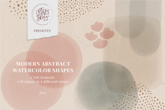 Download Modern Abstract Watercolor Shapes - Abstract watercolor Collection