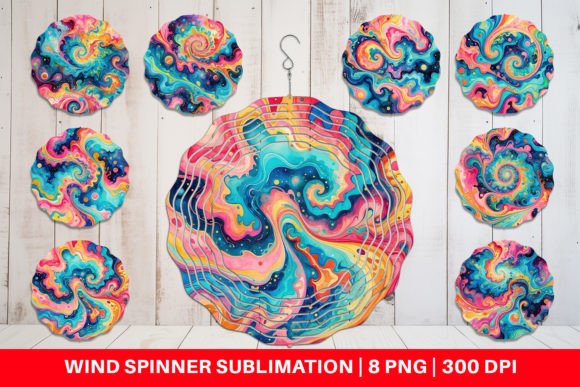 Download Wind Spinner Abstract Watercolor Swirl - Abstract watercolor Collection