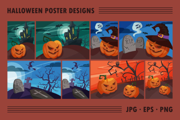 Download Collection of Halloween Poster Designs. - Design Collection