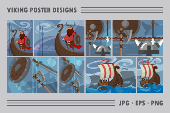 Download Collection of Viking Poster Designs. - Design Collection