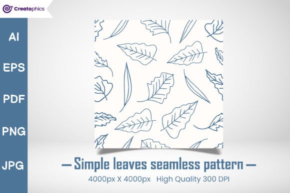 Download Simple Leaves Seamless Pattern Design - Design Collection