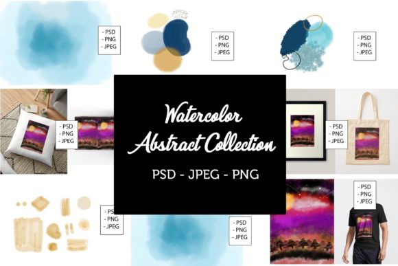 Download Abstract Watercolor Collection Bundles - Abstract watercolor Collection