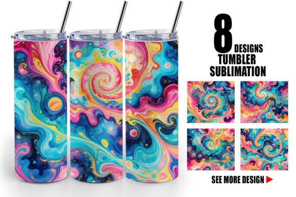 Download Tumbler Abstract Watercolor Swirl - Abstract watercolor Collection