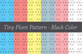 Download Tiny Plant Pattern Black - Black Collection