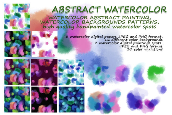 Download Abstract Watercolor Shapes. - Abstract watercolor Collection