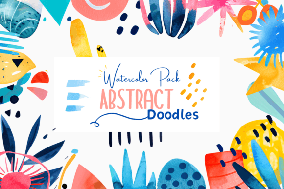 Download Abstract Watercolor Doodles Clipart P.1 - Abstract watercolor Collection