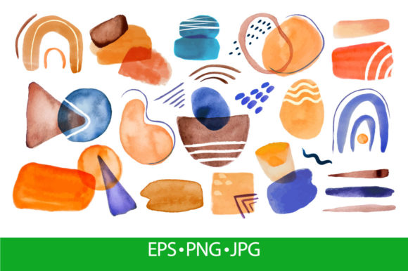 Download Abstract Watercolor Colorful Shapes - Abstract watercolor Collection