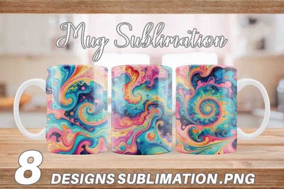 Download Mug Abstract Watercolor Swirl - Abstract watercolor Collection