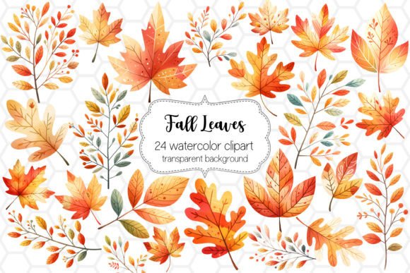 Download Fall Leaves Clipart Bundle PNG Designs - Design Collection