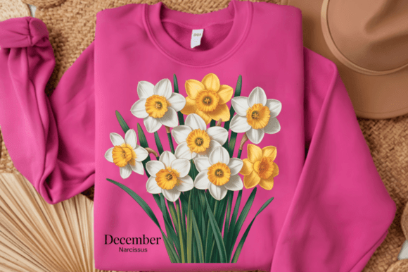 Download December Narcissus PNG Design - Design Collection