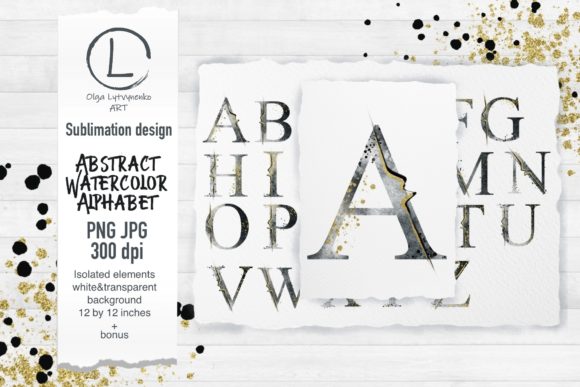 Download Abstract Watercolor Alphabet - Abstract watercolor Collection